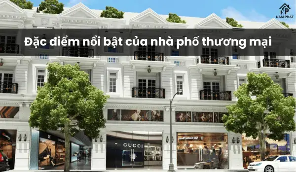 Đặc điểm nổi bật của nhà phố thương mại